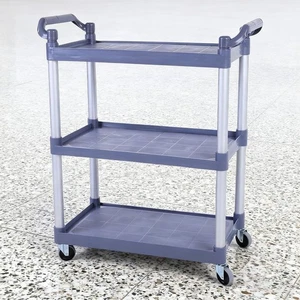 3 Tier Utility Cart Heavy Duty Commercial Service Tool 330lbs Load Capacity - Picture 1 of 12