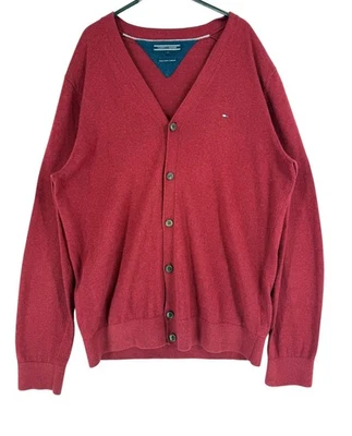 Cárdigan De Hombre Tommy Hilfiger 5% Cachemira Suéter Talla L - Imagen 1 de 4