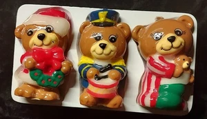 Vintage Giftco Christmas Teddies Wax Candles in original box--FREE SHIPPING - Picture 1 of 3