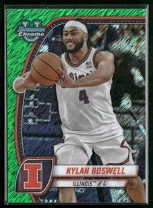 2024-25 Bowman University Chrome #78 Kylan Boswell rifrattore verde brillante - Foto 1 di 2