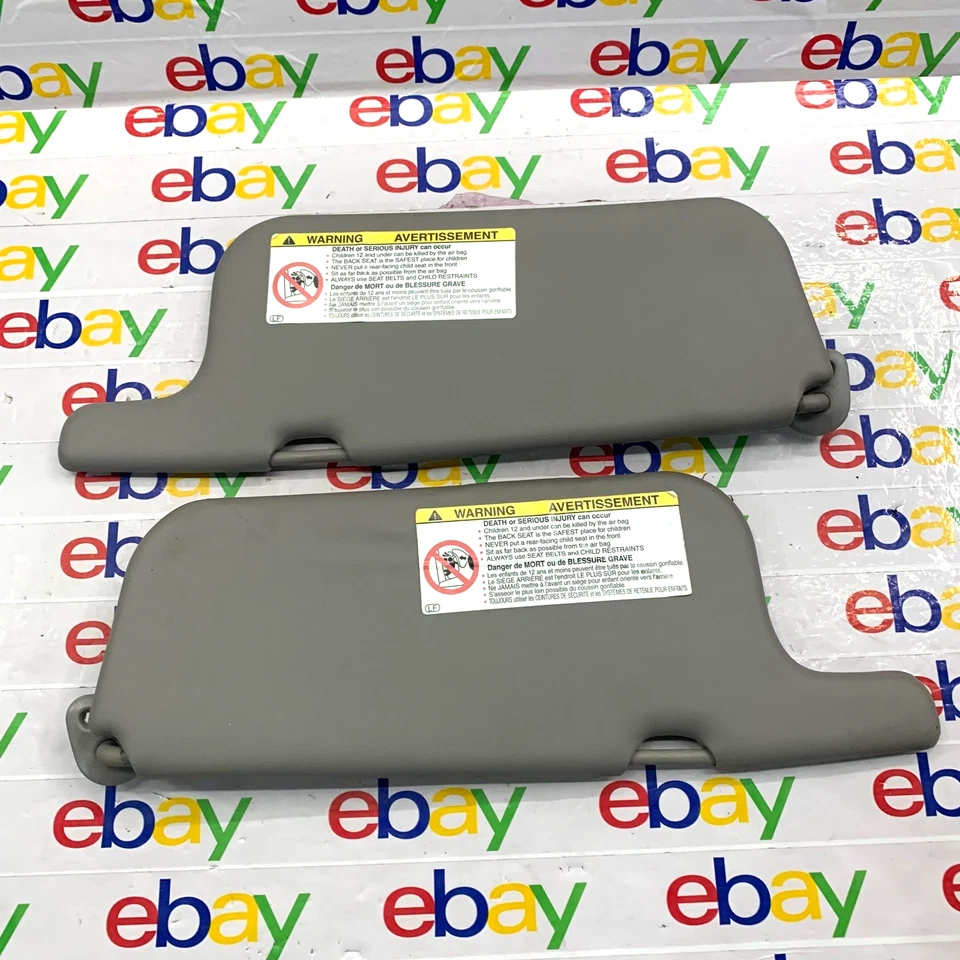 1998 - 2002 Toyota Corolla Sun Visors Set Pair Driver Passenger OEM 99 00 01 - Image 1 of 4
