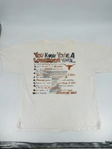 Vintage 90s UT Texas University You Know You’re A Longhorn IF Shirt Size XL - Picture 1 of 4