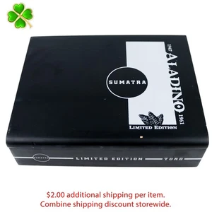 Aladino Sumatra Toro Limited Edition Empty Wood Cigar Box 9.25" x 7.25" x 2.5" - Picture 1 of 12