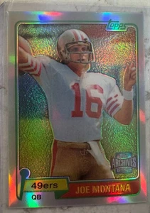 Joe Montana 2001 Topps Archives Reserve #40 Refractor HOF QB Chrome 49ers NFL - Picture 1 of 2