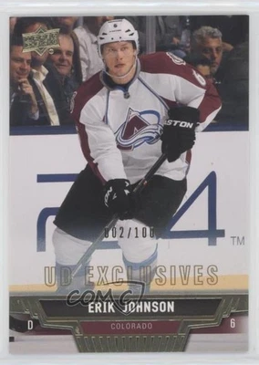 2013-14 Upper Deck UD Exclusives /100 Erik Johnson #300 - Image 1 of 2