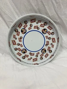 Vintage Schlitz Metal Tin Tray Go For The Gusto 13” Round Serving Barware Beer - Picture 1 of 7