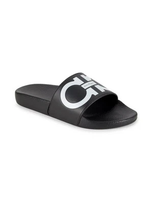 Slides FERRAGAMO Groovy Dual Gancini tamanho 7 MSRP: US$ 295,00 - Imagem 1 de 4