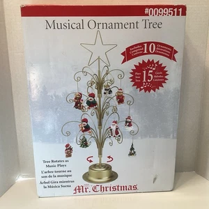 Mr Christmas  Rotating Musical Ornament Tree 2010 Approx 24"x12" Never Used - Picture 1 of 20