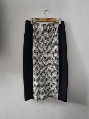 Falda lápiz Vince Camuto blanco y negro talla mediana Foto 1 de 4