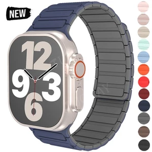 Silicone Strap Band For Apple Watch iWatch Series 10 9 8 7 6 SE Ultra 38mm-49mm - Picture 1 of 44