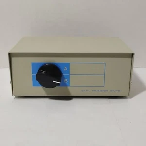 DB25 2 Way Manual Data Switch Box RS-232 Parallel Serial D-Sub 25 Pin Female - Afbeelding 1 van 9