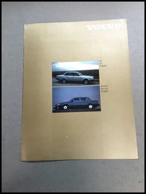 1985 Volvo 240 700 760 740 Original Car Sales Brochure - Turbo Diesel DL GL Foto 1 de 4