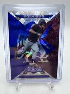 Jace LaViolette - 2025 Panini Crusade Blue and Red Cracked Ice #29 - Picture 1 of 2