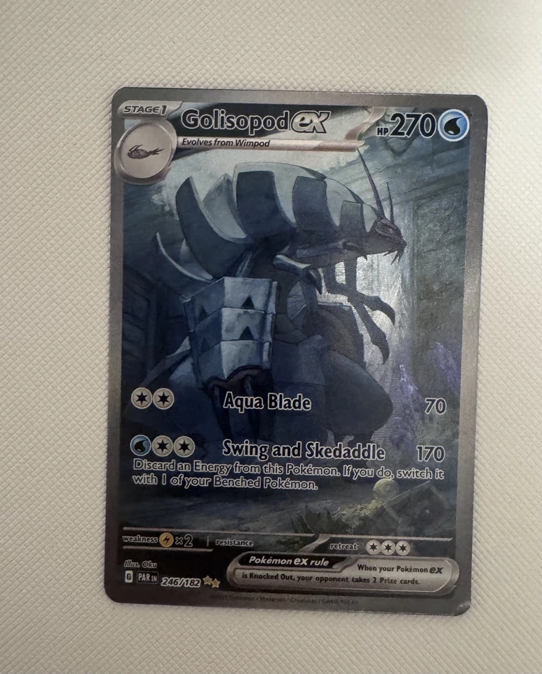 Golisopod ex 246/182 Sv04: Paradox Rift Holo Pokemon Card slight dent  - Image 1 of 4