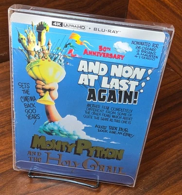 Monty Python And The Holy Grail Steelbook (4K)w/PROTECTIVE SLEEVE-NEW-Free S&H - Image 1 of 4