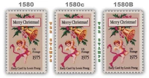 1580 1580c 1580B Prang Christmas Card Perforation Variety Set All 3 MNH -Buy Now - Bild 1 von 1