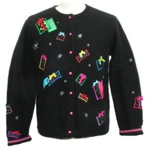 Maglione natalizio donna lana Karen Scott taglia M - Foto 1 di 3