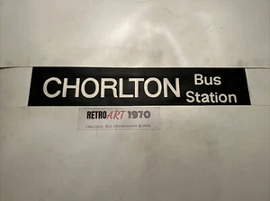 Chorlton Bus Station - Manchester 1.5 1976 Bus Blind 35” - Gift - Picture 1 of 7