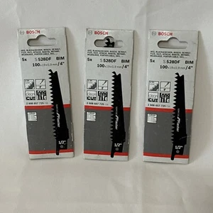 (15 PACK) Bosch S528DF Reciprocating Saw Blades 100mm 4" Plaster Plasterboard - Picture 1 of 3