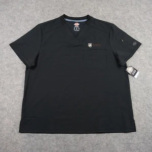 SAGE Shirt Mens XXLarge Black Dickies Dynamix Veterinarian Medical Vet Scrubs 2X - Picture 1 of 15
