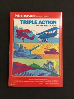 Triple Acción INTELLIVISION MATTEL PAL Italiano Usado Completo - Imagen 1 de 4