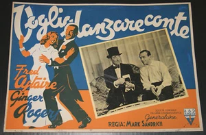 fotobusta film SHALL WE DANCE Fred Astaire G.Rogers E. Everett Horton 1938 GM - Imagen 1 de 1