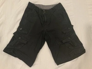 Wrangler Youth Black Cargo Shorts Size 10 Regular Adjustable waist - Picture 1 of 3