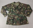 Vietnam US OG-107 Rip Stop Camouflage Camo Slant Pocket Coat Shirt Size Medium