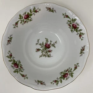 Johann Haviland MOSS ROSE Bowl Bavaria Germany Gold Trim Vintage 8.5” - Picture 1 of 4