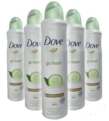 Dove GO FRESH Antiperspirant Moisturizing Cream 250ml Cucumber Green Tea Sc 5-Pk - Image 1 of 2