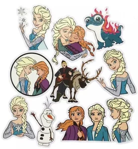 FROZEN ELSA ANNA Stickers Large Waterproof Anime Disney Princess Lot 10 PCS - Bild 1 von 1