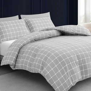 Lazzaro King Size Duvet Cover Sets - Premium Microfiber Kingsize Duvet Cover - Picture 1 of 5