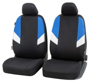 COPRISEDILI ANTERIORI 13328 PER VOLVO V70 2004 - 2007 II FODERE AUTO NERE AZZURR - Foto 1 di 9