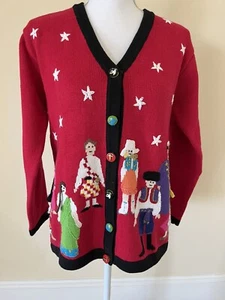 Storybook Strick kleine rote Strickjacke Pullover Weltfrieden Taube internationale Nation - Bild 1 von 10