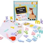 Wooden  Spelling Practice Game Alphabet Learning Cards Set Toy English7108