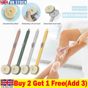 Family Essentials Long Handle Bath Massage Cleaning Brush Detachable Scrubbers*