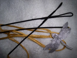 Bow string NOW WITH TRACKING for 58" recurve actual length 54"Gold/Black - Picture 1 of 2