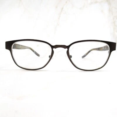 Marco de gafas John Varvatos V141 para mujer de plástico marrón borde completo ovalado 49-19-145 Foto 1 de 4