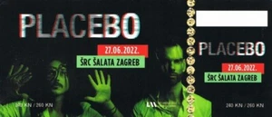 PLACEBO 27.06.2022. ZAGREB CROACIA - BOLETO DE CONCIERTO - Imagen 1 de 1