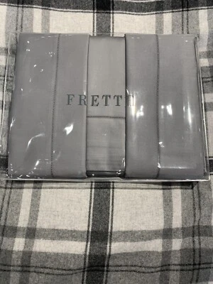 JUEGO DE 4 HOJAS FRETTE MONZA QUEEN SATÉN ACERO GRIS NUEVO CON ETIQUETAS $700 Foto 1 de 2