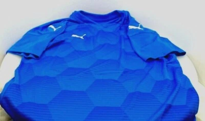 彪马 Team FINAL 21 电动蓝色图形球衣(可选尺寸)Wmn/Youth 全新 — 第 1/2 张图片