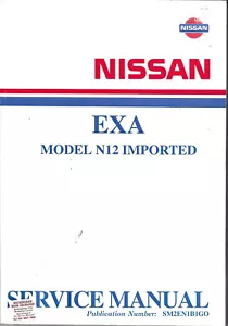 Nissan Pulsar N12 Imported Factory Workshop Repair Manual 1982 On MPN SM2EN1B1G0 - Picture 1 of 3