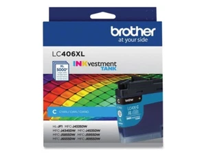 Brother 5000 Page-Yield INK vestment High-Yield Ink Cyan Model LC406XLCS - Picture 1 of 5