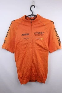 Felt Bicycles Orange Short Sleeve Half Zipper Mock Neck Cycling Jersey Size XL - Picture 1 of 21