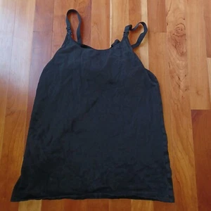 Gilligan & O'Malley Nursing Tank Top Medium Black Maternity women Shirt Cotton - Picture 1 of 3