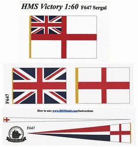 Sergal HMS Victory 1:60 - Juego de banderas - Imagen 1 de 8