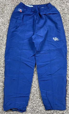 Vintage 90s Russell Kentucky Wildcats Nylon Large Lined Sweatpants VTG Cover