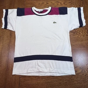 VTG LACOSTE Crocodile Originale Chemise Polo French fashion YM 12/14 - Picture 1 of 10