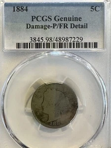 1884 Liberty Head Nickel 5c V Lowball PCGS FR 02 - Picture 1 of 2