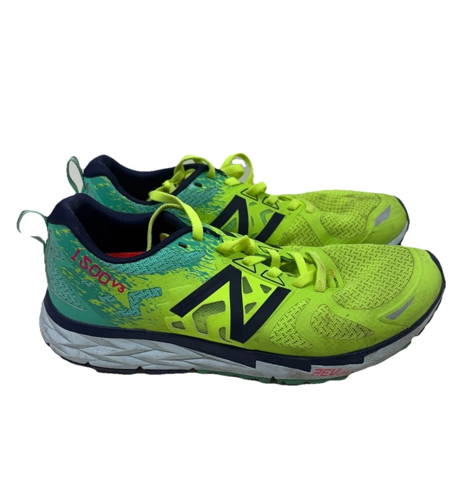 Zapatillas de carrera New Balance Silent Hunter 3 para mujer 8 1500 V3 Chartreuse Aqua Foto 1 de 4